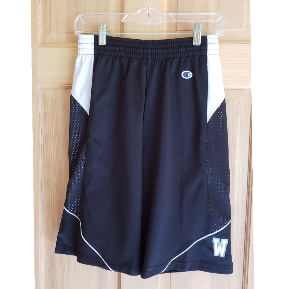 CHAMPION Shorts Small Black Silver White WWU Women's Basketball